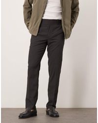 ASOS - Pantalones De Vestir Negros De Corte Pitillo De - Lyst