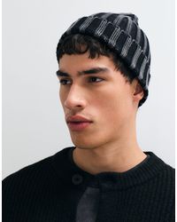 ASOS - Gestrickte beanie mit grobem rippstrick - Lyst