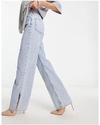 ASOS - – dad-jeans aus leichtem material - Lyst