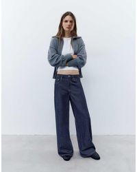 Pull&Bear - Low Waist Wide Leg Jeans - Lyst