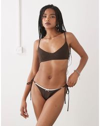 Weekday - Ribbed Scoop Bra - Lyst