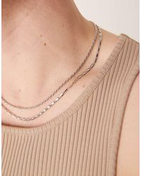ASOS - Mixed Chain 2 Pack Necklace - Lyst