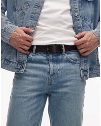 Tommy Hilfiger - Gürtel Aus Leder Mit Flag Aus Emaille - Lyst