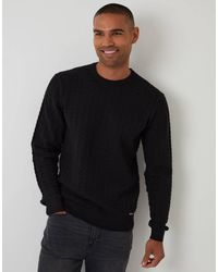 Threadbare - Cable Knit Crew Neck Jumper - Lyst