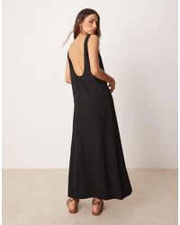 ASOS - Scoop Neck Midi Dress - Lyst
