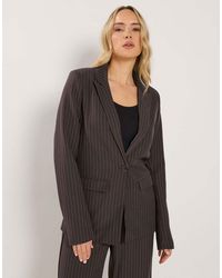 Long Tall Sally - Pinstripe Blazer - Lyst