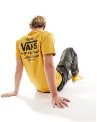 Vans - Holder street - t-shirt imprimé au dos - jaune - Lyst