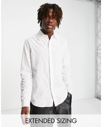 ASOS Regular-fit Kanten Overhemd in het Zwart voor heren | Lyst NL