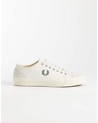 Fred Perry - Hughes Canvas And Suede Sneakers - Lyst