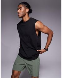 4505 - Icon Cotton Oversized Pump Training Tank With Quick-dry Finish - Lyst