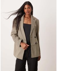 Miss Selfridge - Slouchy Oversized Double Breasted Blazer - Lyst