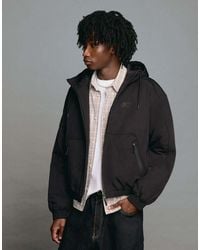 Bershka - Technical Hooded Jacket - Lyst