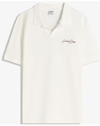 Bershka - Embroidered Structured Short Sleeve Polo Shirt - Lyst