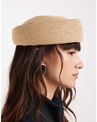 ASOS - Straw Pillbox Hat - Lyst