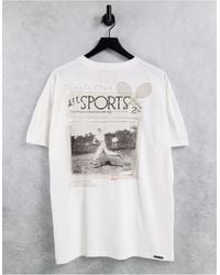 Liquor N Poker Tennis Club Print T-shirt - White