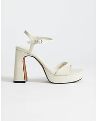 TOPSHOP - Faye Platform Two Part High Heel Sandals - Lyst