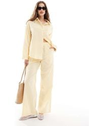 Daisy Street - Pull On Low Rise Straight Leg Trousers - Lyst