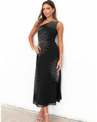 Maya - One Shoulder Embellished Midaxi Dress - Lyst