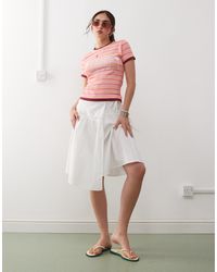 Collusion - Double Layer Graphic Baby Tee - Lyst