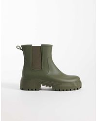 London Rebel - Phoebe Chunky Chelsea Rain Boots - Lyst