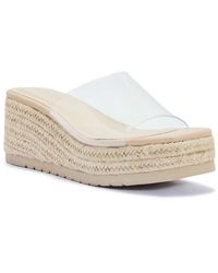 SEQWL - Open Toe Slip-On Wedge Sandals - Lyst