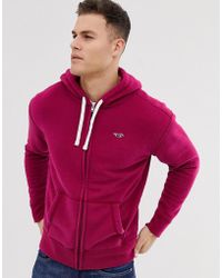 hollister hoodie red