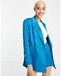 miss selfridge blue blazer