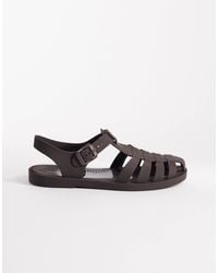 London Rebel - Abby Caged Flat Sandals - Lyst