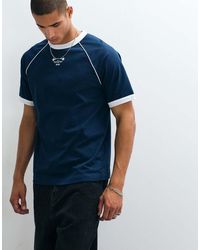 ASOS - Relaxed Ringer T-shirt With Utopia Text Graphic - Lyst