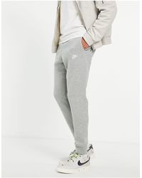 Nike Club Casual Fit Cuffed joggers in Grey (Grey) for Men | Lyst UK