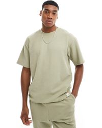 Pull&Bear - T-shirt testurizzata color menta - Lyst