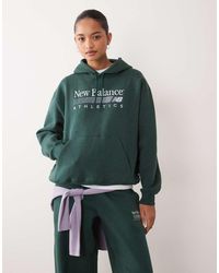 New Balance - Trackside Fleece Hoodie - Lyst