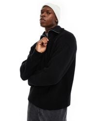 Weekday - Jim Wool Blend Half Zip Jumper - Lyst