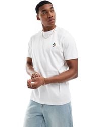 Threadbare - Plus - t-shirt bianca con pappagallo ricamato - Lyst