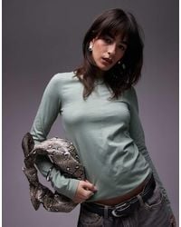 & Other Stories - Aansluitende Jersey Top Met Lange Mouwen En Naad Aan De Voorkant - Lyst