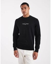 Fred Perry - Embroidered Sweatshirt - Lyst