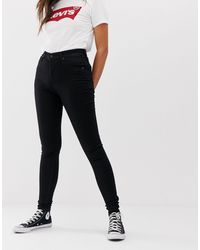 levi's mile high super skinny jeans black galaxy