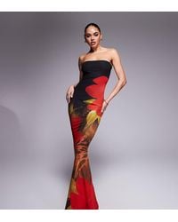 Murci - Exclusive Bandeau Fishtail Maxi Dress - Lyst