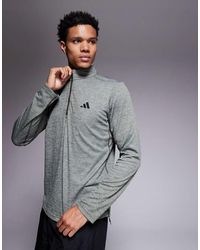 adidas Originals - Adidas Training Essentials 1/4 Zip Top - Lyst