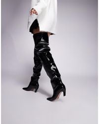 ASOS - Kayla Slouch Chisel Toe Over-the-knee Boots - Lyst