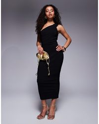 Vesper Petite - – figurbetontes midaxi-kleid aus bengaline - Lyst