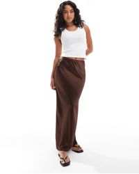 New Look - – asymmetrischer satin-midirock - Lyst