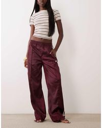 adidas Originals - Satin Firebird Track Pants With Lace Hem - Lyst
