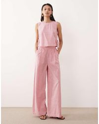 Nobody's Child - Verity Cotton Rich Sleeveless Tie Detail Top Co-ord - Lyst