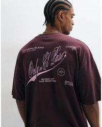 ASOS - Oversized T-shirt With Script Text Graphic - Lyst