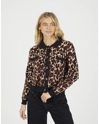 Brave Soul - Animal Printed Knitted Cardigan - Lyst