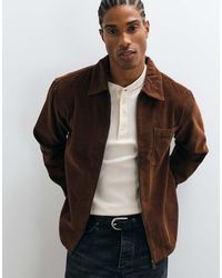 Jack & Jones - Cord Zip Overshirt - Lyst