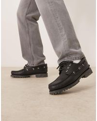 Timberland - Authentic – klassischer bootsschuh aus em leder mit all-over-webung und 3 ösen - Lyst
