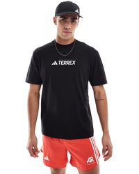 adidas Originals - Adidas Outdoor Terrex T-shirt With Chest Logo - Lyst