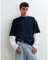 ASOS - Oversized Long Sleeve T-shirt With Double Layer - Lyst